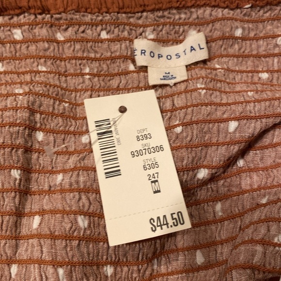 Medium Aeropostale brown with white polka dot - NWT - Picture 3 of 4